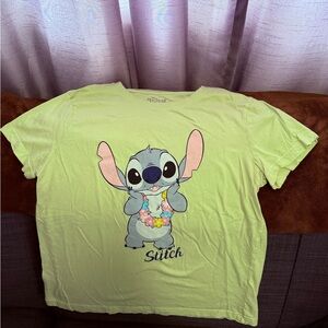 Disney Stitch Short Sleeve Tee - Light Green